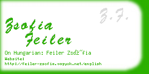 zsofia feiler business card